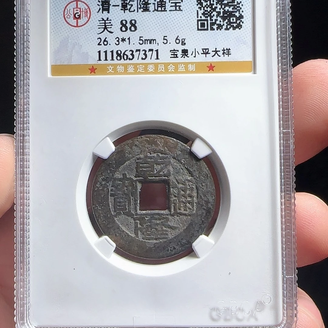 铜F评级封装盒子币一个