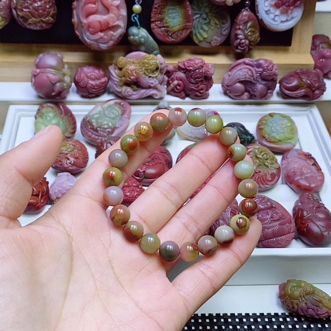 玛瑙/玉髓盐源玛瑙手串未镶嵌