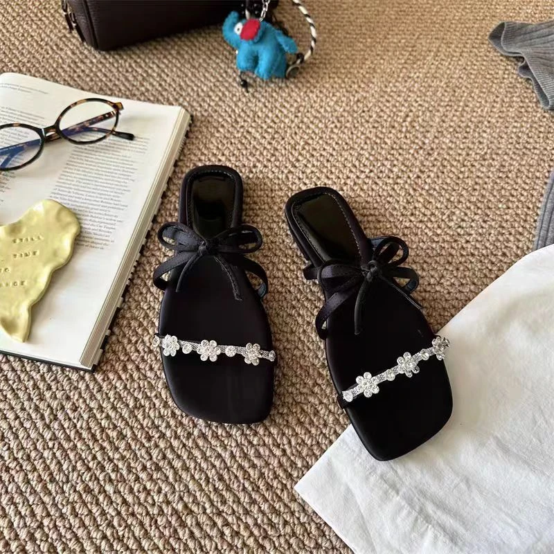 951-12   夏季新款时尚气质粗跟拖鞋