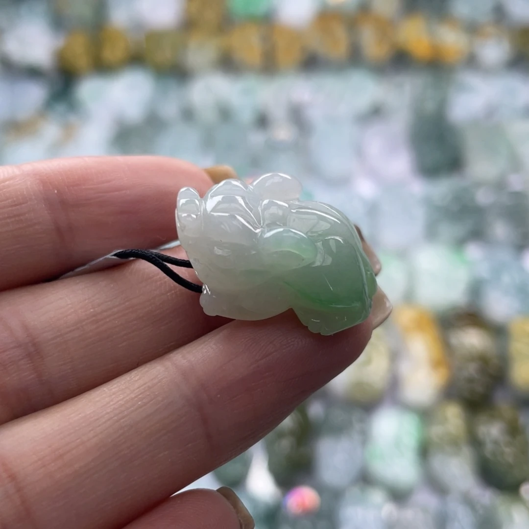 翡翠未镶嵌颈饰貔貅