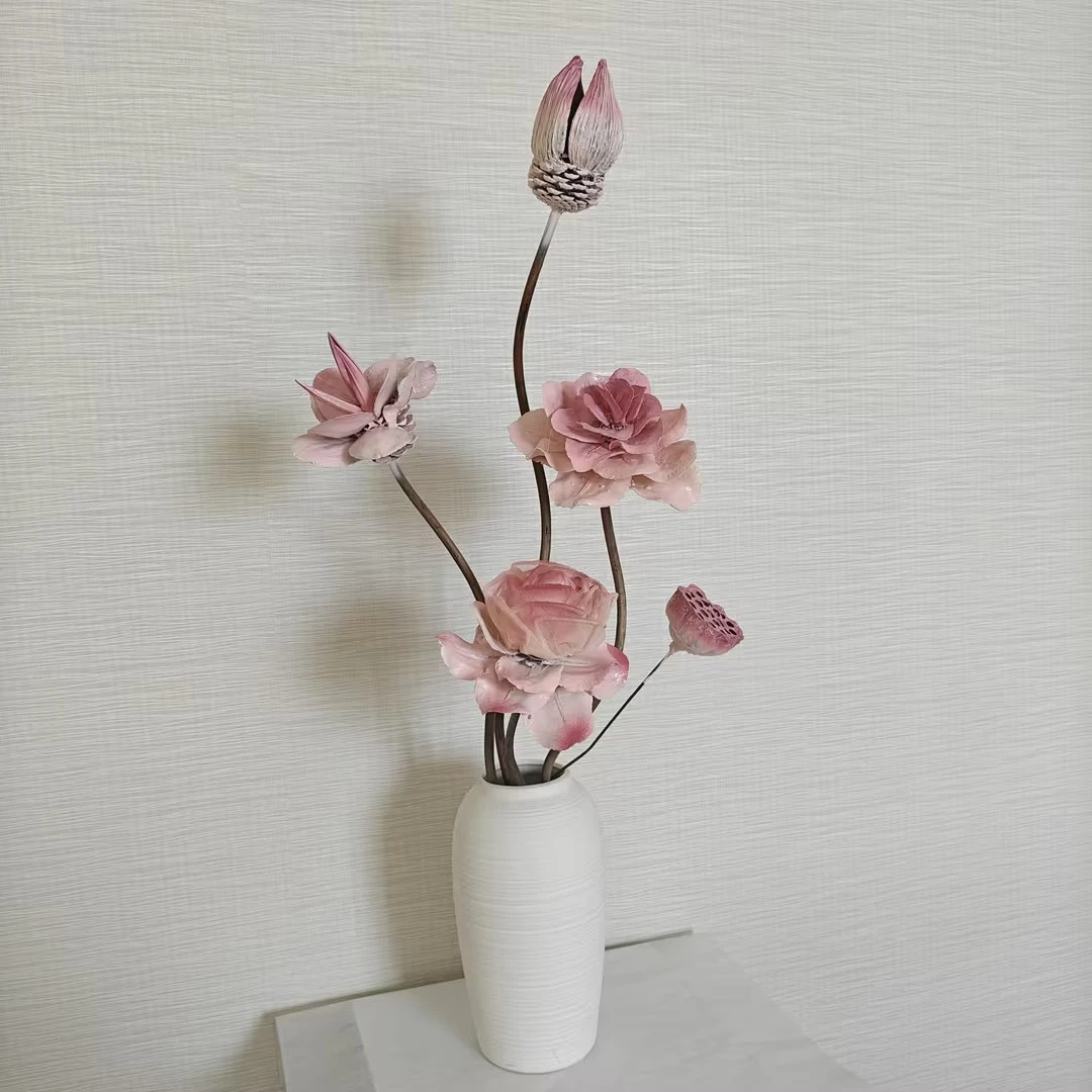 （包含花瓶）【粉黛白瓷】非标品 花材有大有小 介意慎拍