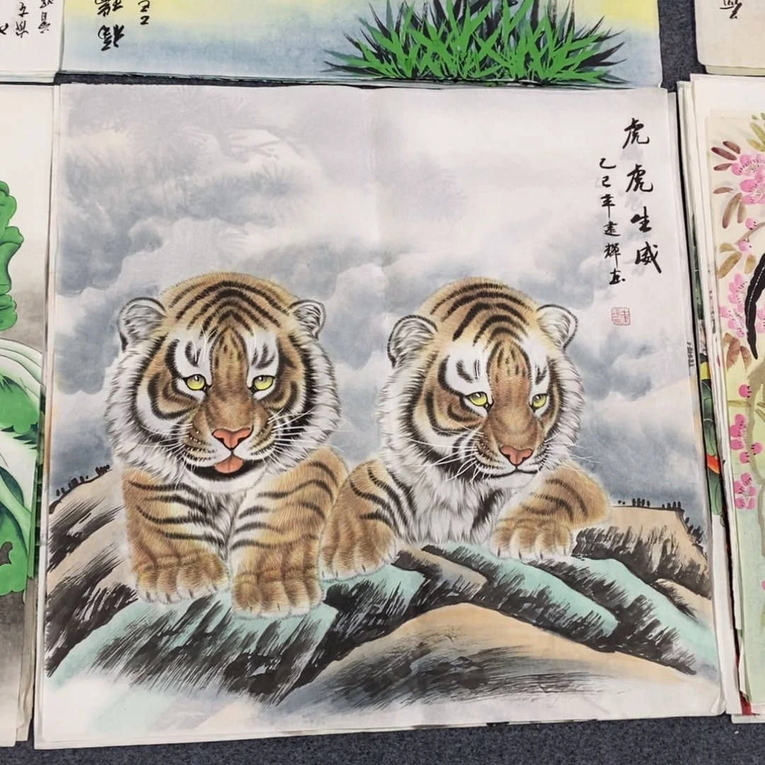 国画尺寸70✖️70精品斗方手绘画