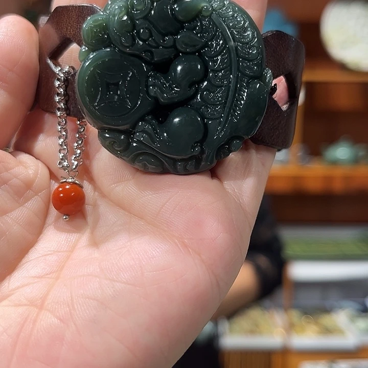 未镶嵌岫玉毛衣链