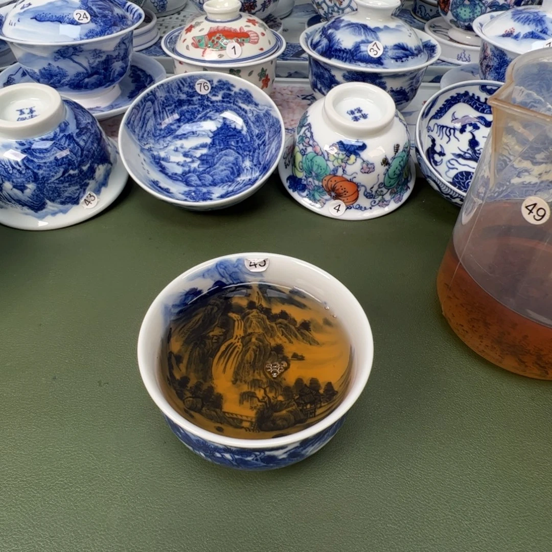 景德镇纯手工纯手绘茶具木木35