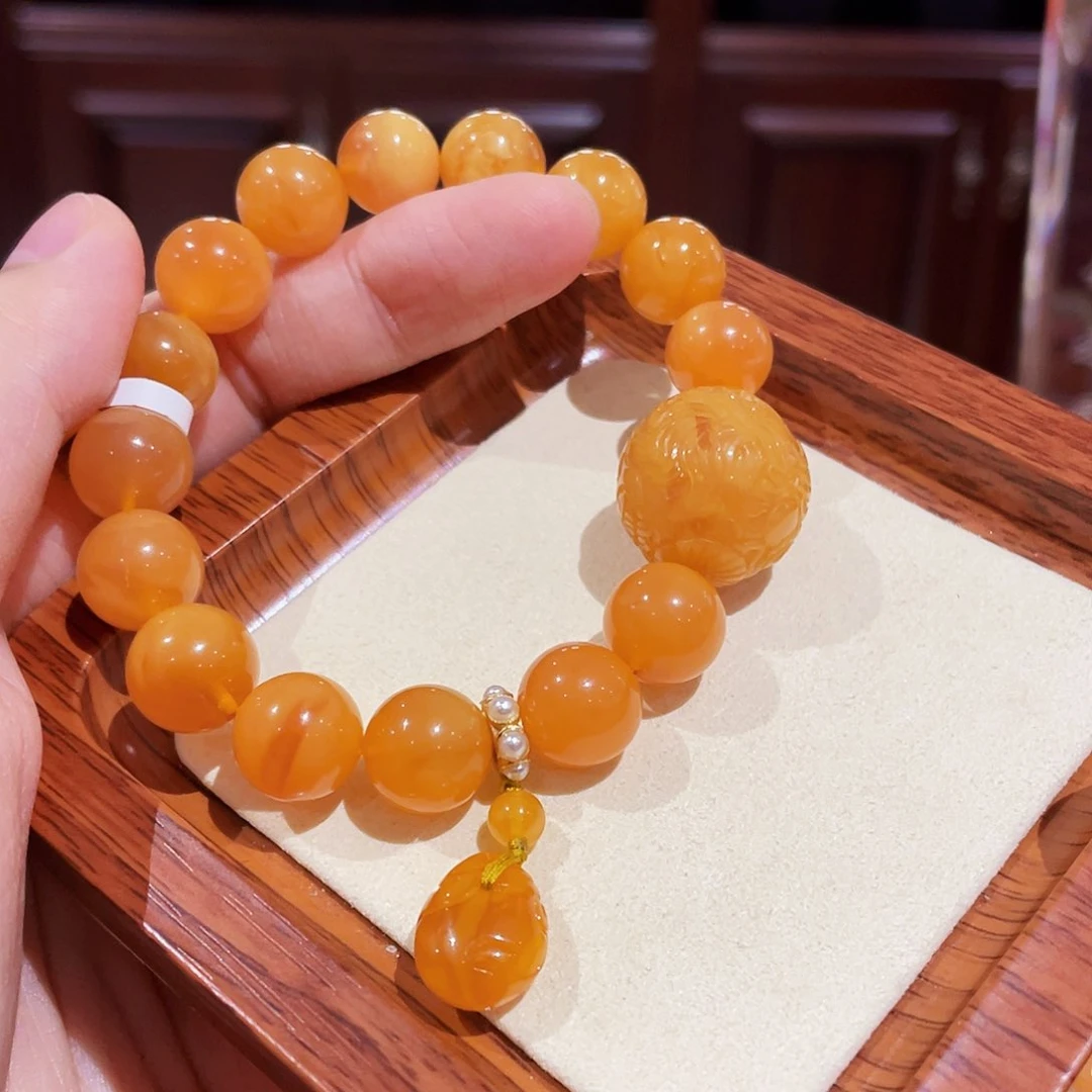 蜜蜡手链未镶嵌手串