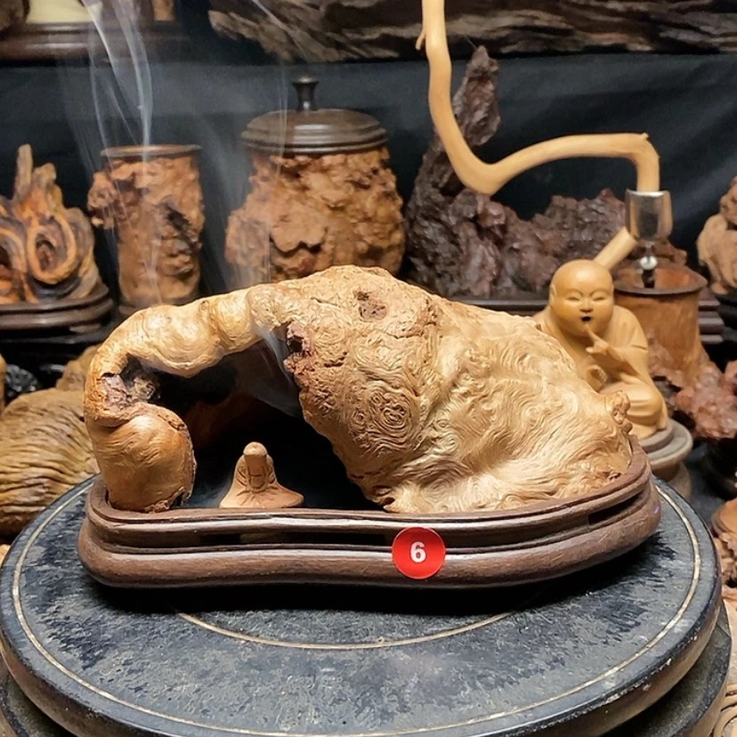 【闪购商品】6号荔枝木香炉工艺