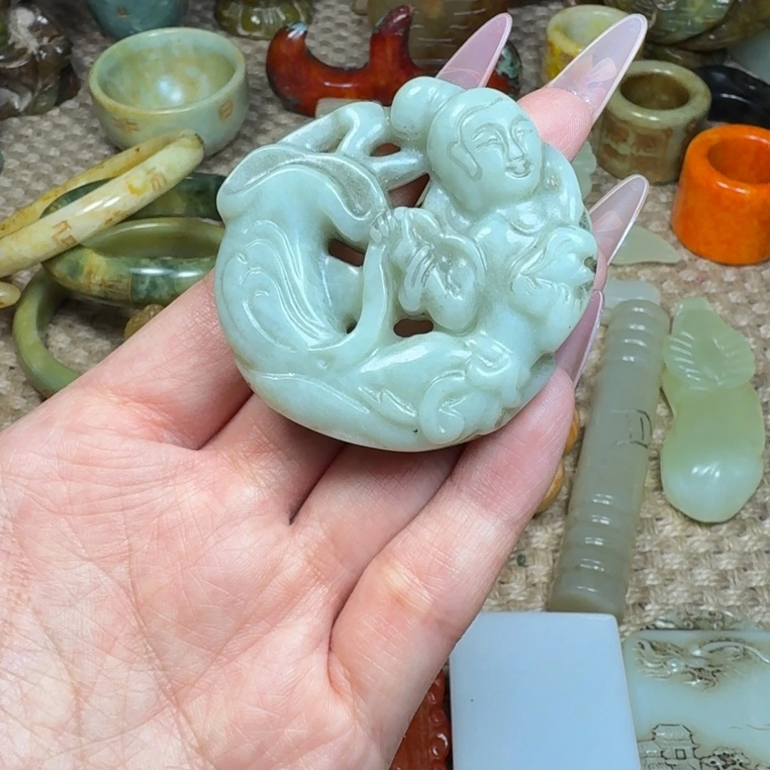吊坠白玉菩提挂件