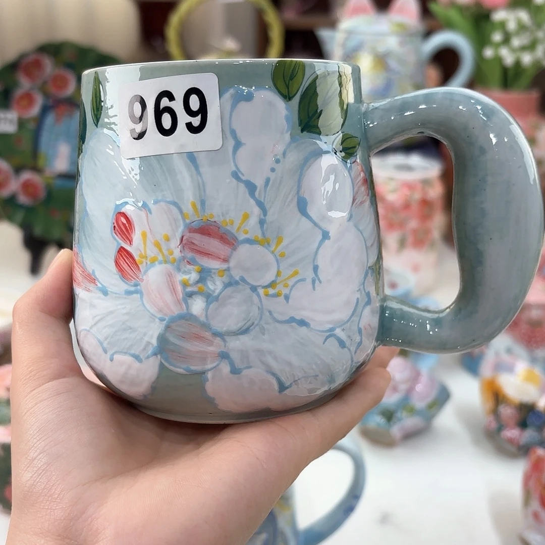 景德镇手绘高温釉下彩陶瓷茶具