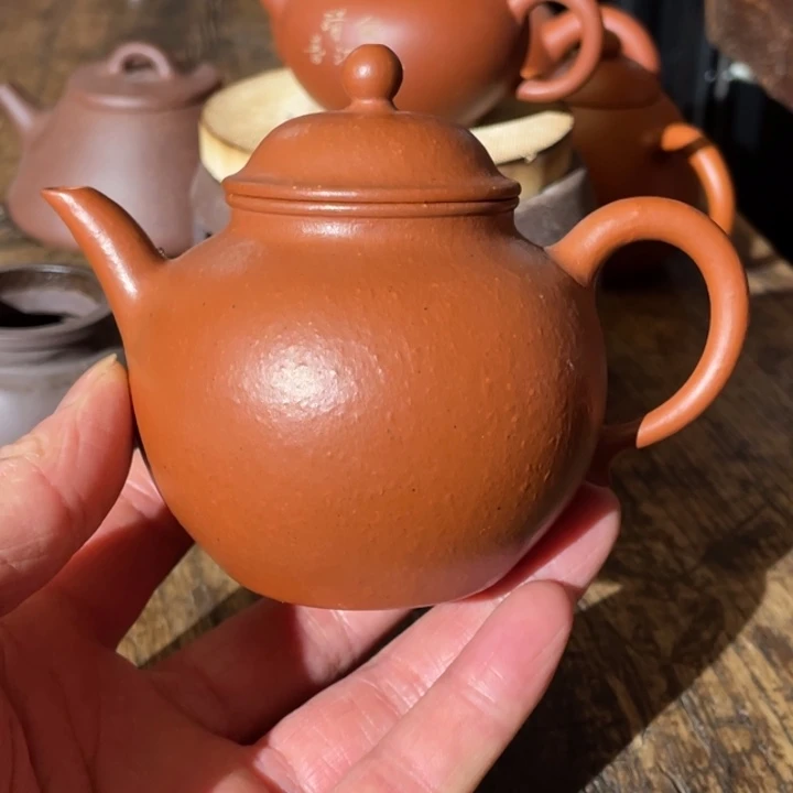 朱泥茶壶L**f紫砂手工壶