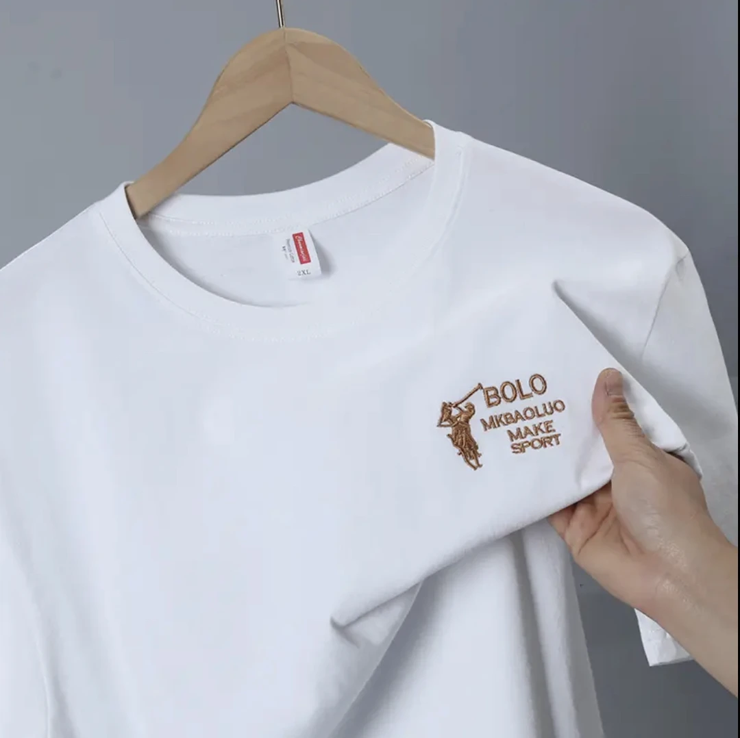 【刺绣】2025年新款重磅纯棉T恤宽松百搭休闲男女同款潮流