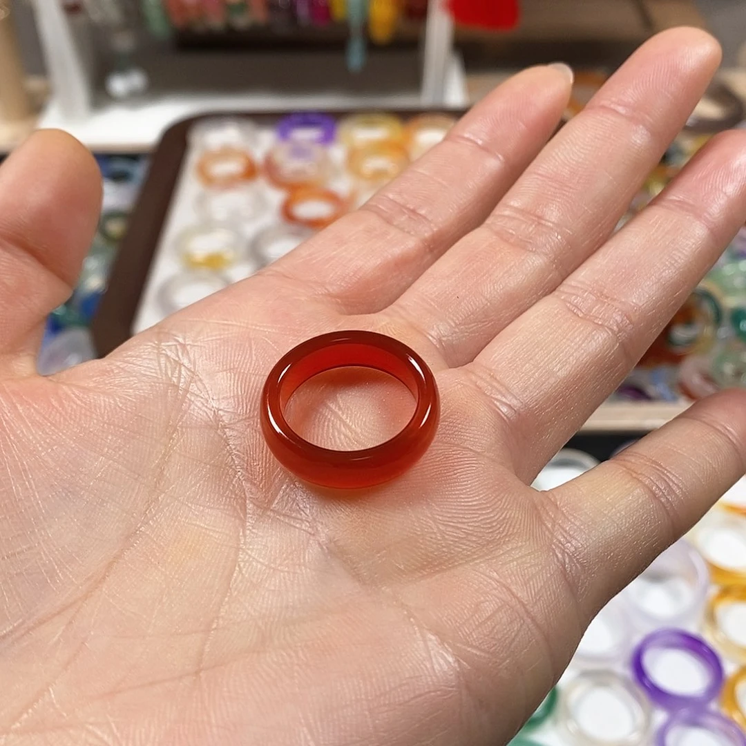 玛瑙/玉髓戒指未镶嵌ও***?