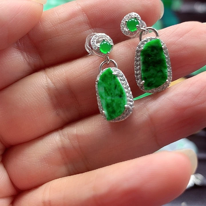 颈饰银S925镶嵌翡翠翡翠