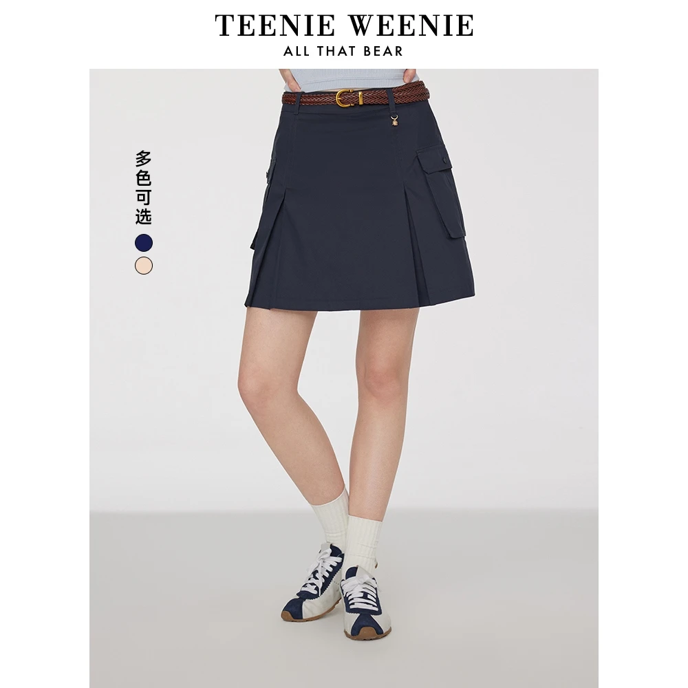 TeenieWeenie小熊女装半身裙25活力休闲潮酷工装短裙TTWH252501W