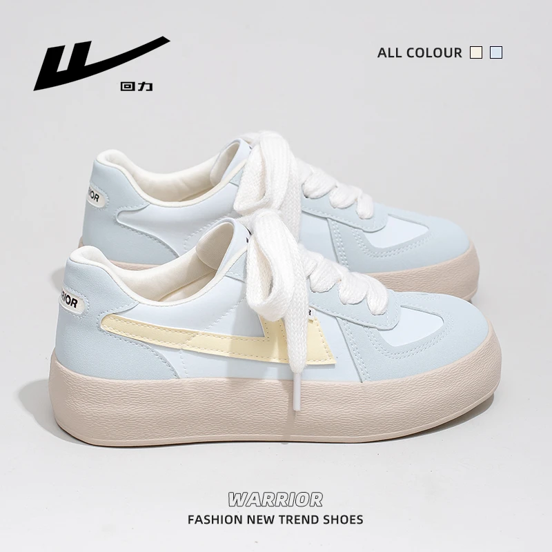 回力女鞋小白鞋2025秋季新款透气厚底百搭休闲鞋学生轻便运动板鞋