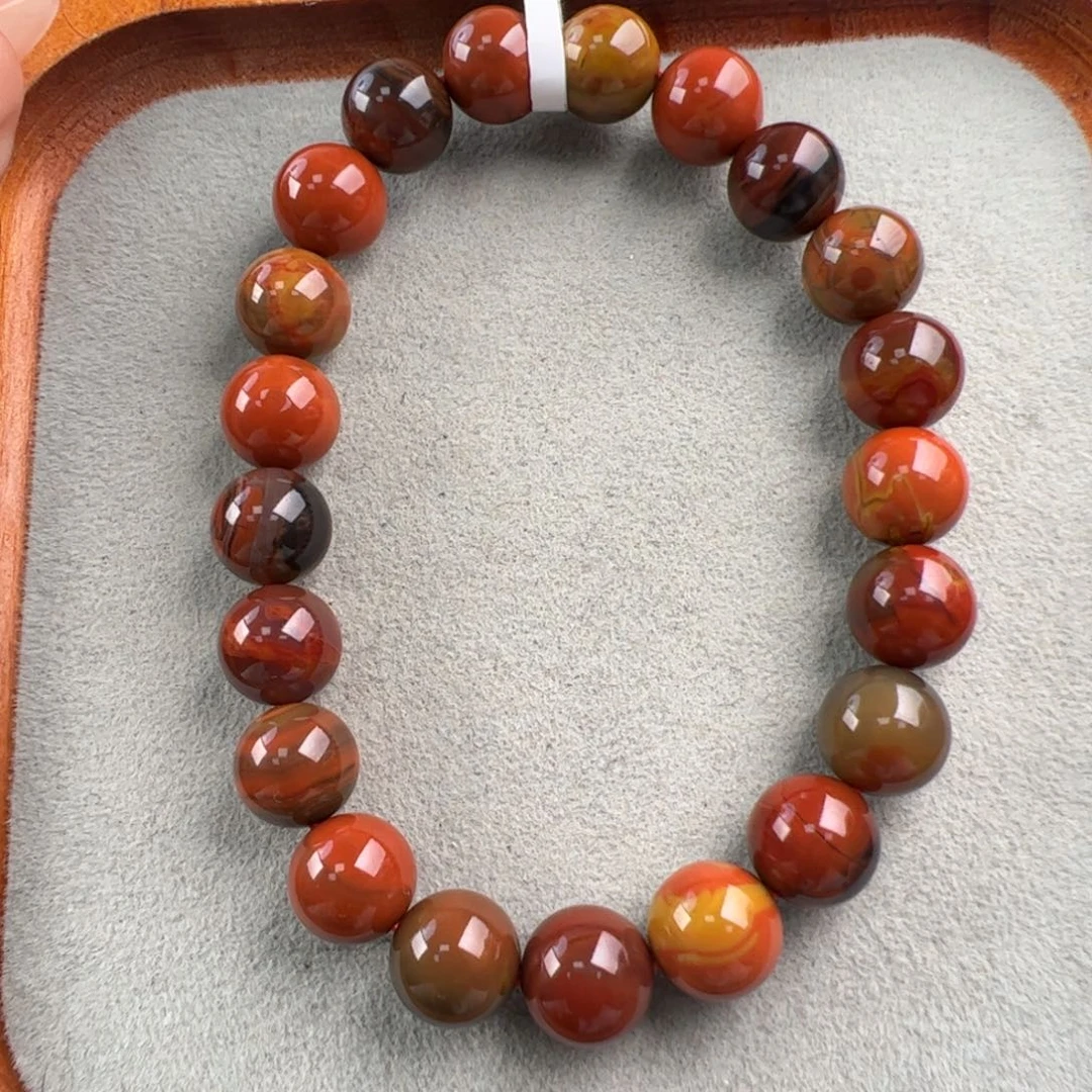 南红玛瑙未镶嵌（大山包包浆圆珠手串9mm+