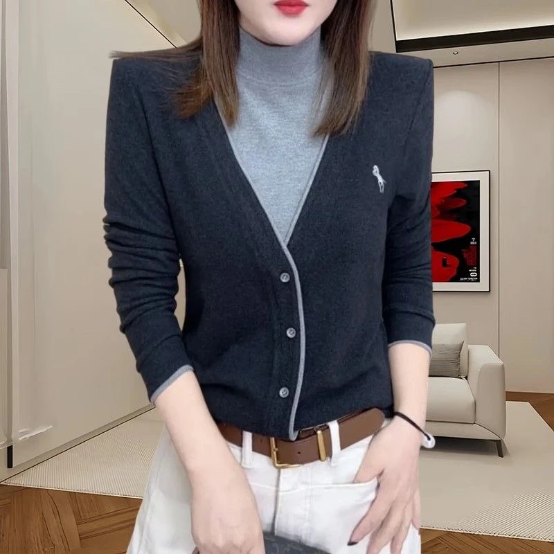 秋冬长袖加绒新款女士