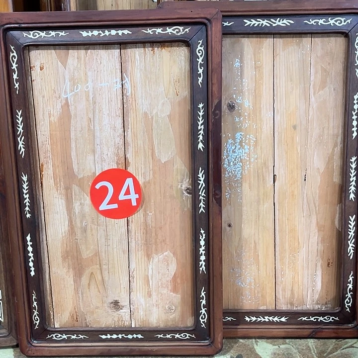 香榧木硕****）花梨木框子一对