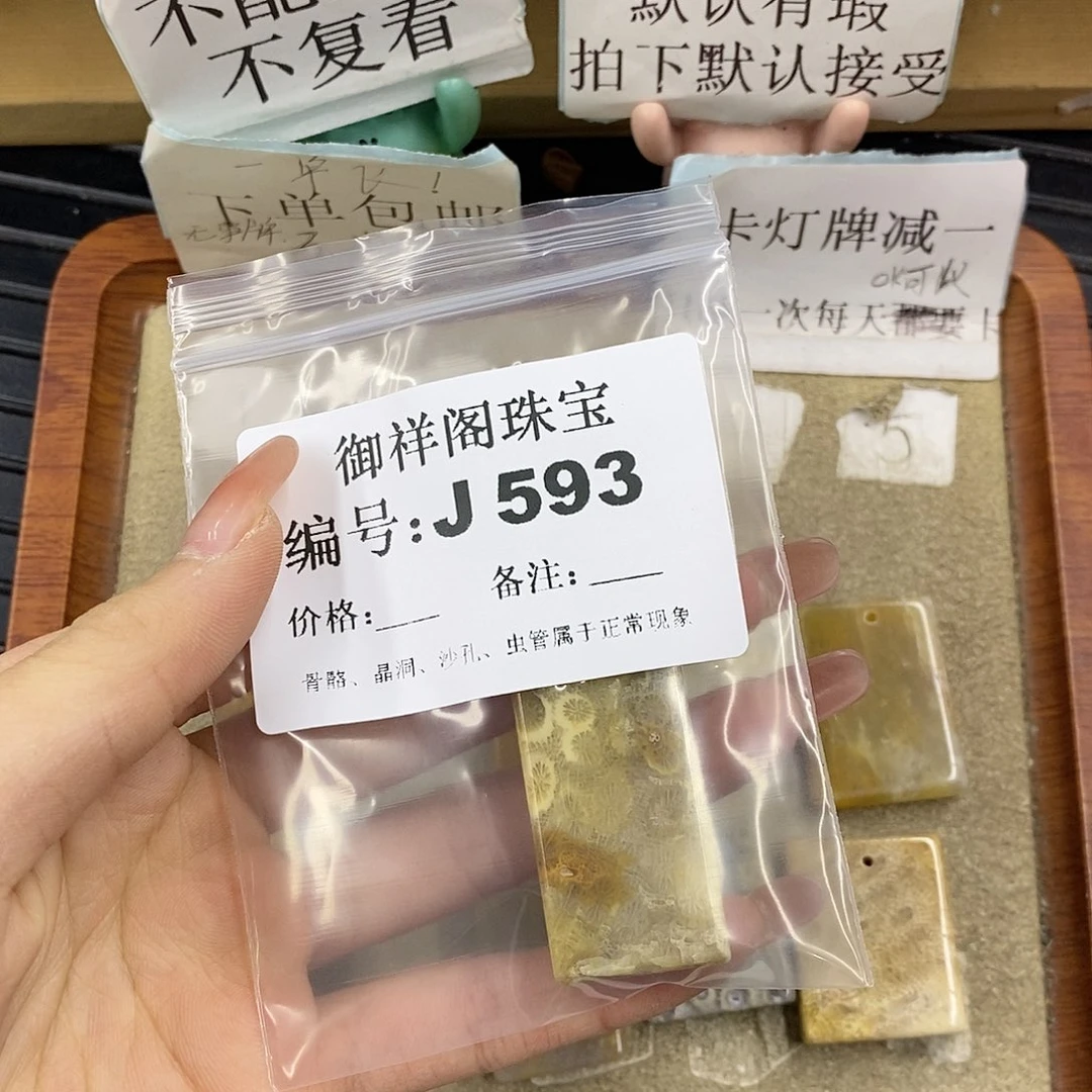硅化珊瑚（珊瑚玉）未镶嵌颈饰陈*士