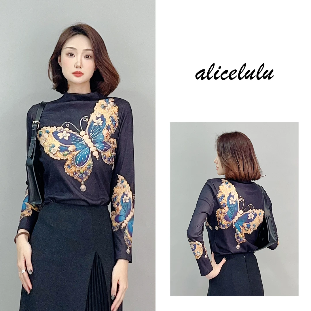 3 ALICE 招福蝶衬衫 优雅立体 弹力百搭 S2141811W