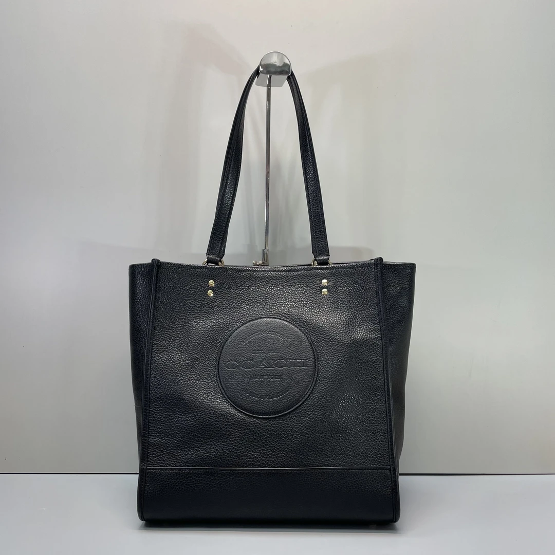 90新 COACH/蔻驰 小林/黑色竖版方托30*31*14cmA121408