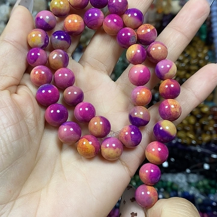 玛瑙/玉髓未镶嵌珠宝半成品地球玛瑙卡10mm