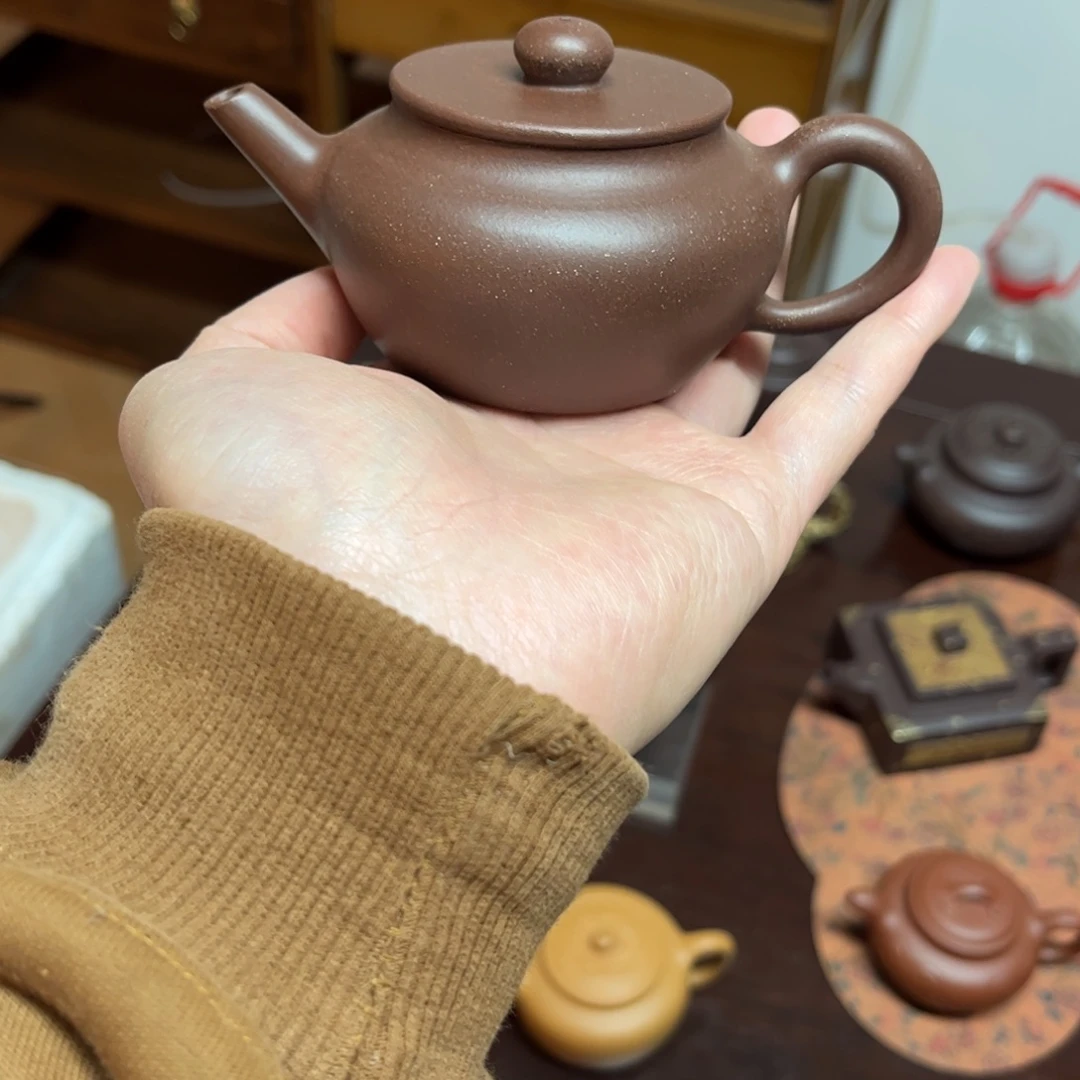 傻***茶壶紫砂平盖扁晨