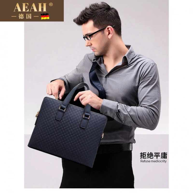 AEAH背包男士高级感手提包行李电脑包大容量包包单肩斜挎背包单肩
