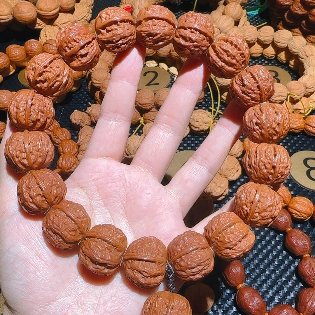 文玩核桃吊坠磨盘京八棱手持