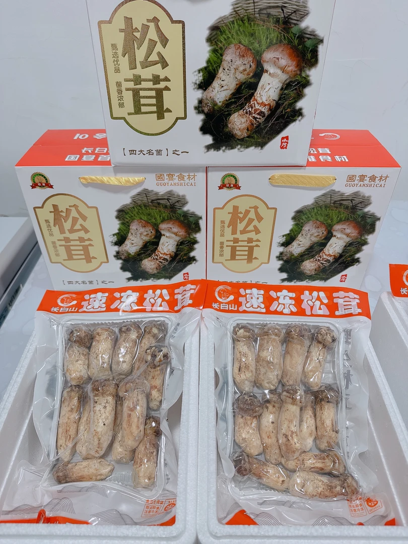 新鲜干冻松茸松茸菇菌子正宗鲜松茸松茸菌一斤装