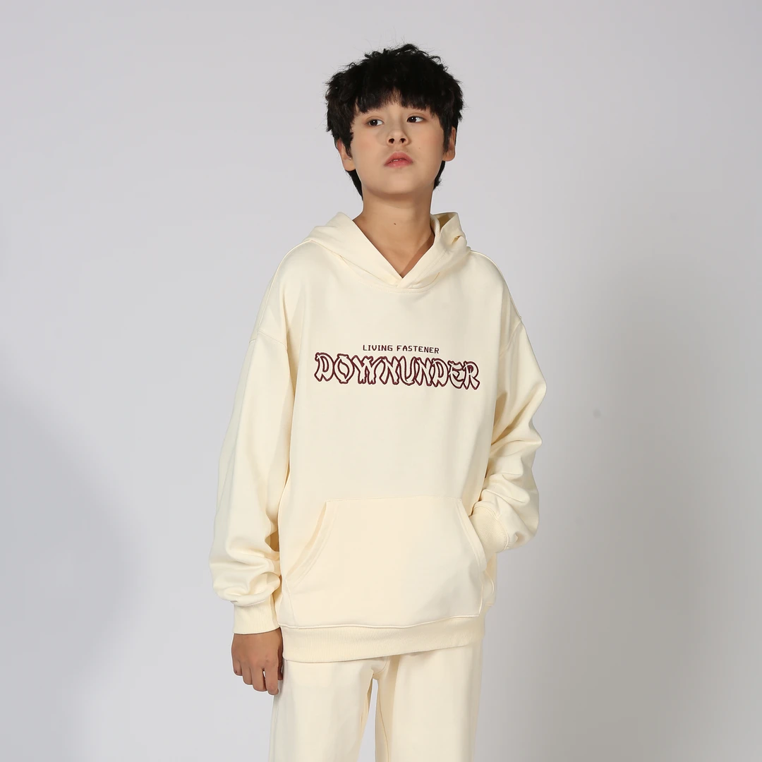 324123161男童连帽字母刺绣卫衣秋冬（YIHAO）