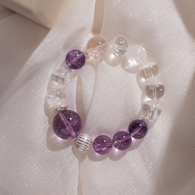 【能量聚顶】水晶手串 （天然珠宝多样性发其一）