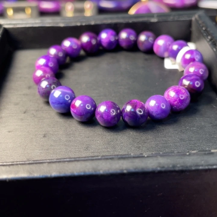 苏纪石（舒俱来）未镶嵌手串皇家紫10