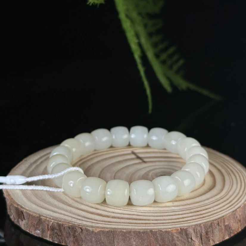 WZ888052 和田玉金山糖老型珠手串/手链