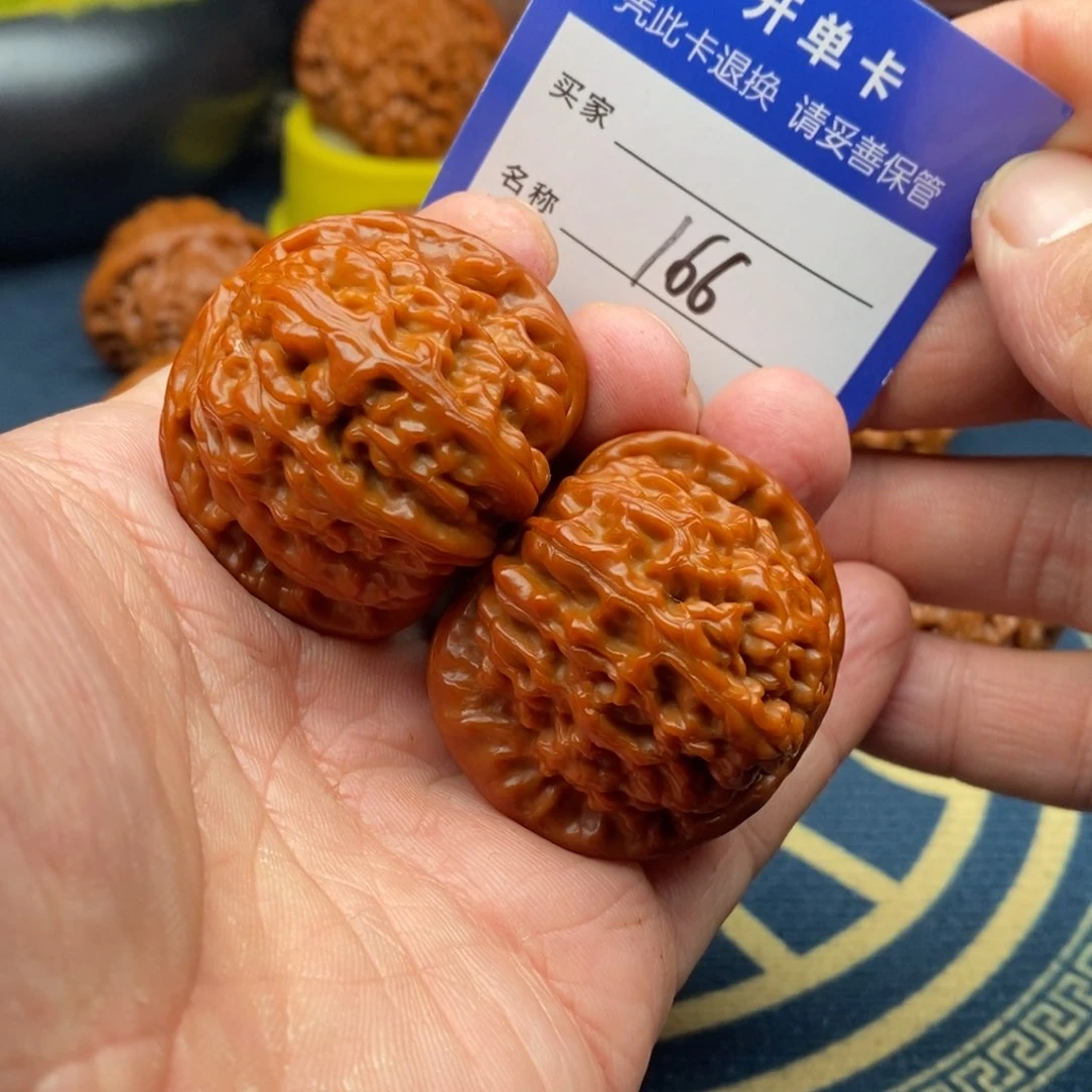 文玩核桃把件白狮子41