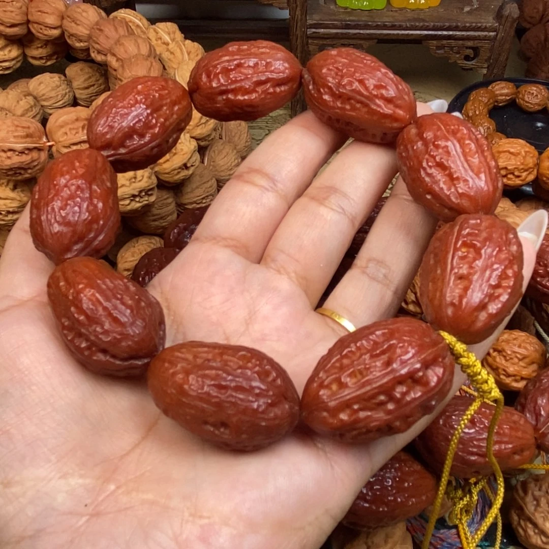 勇***J文玩核桃吊坠无边大枣文玩核桃