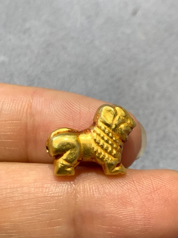 纯手工古法金裸珠