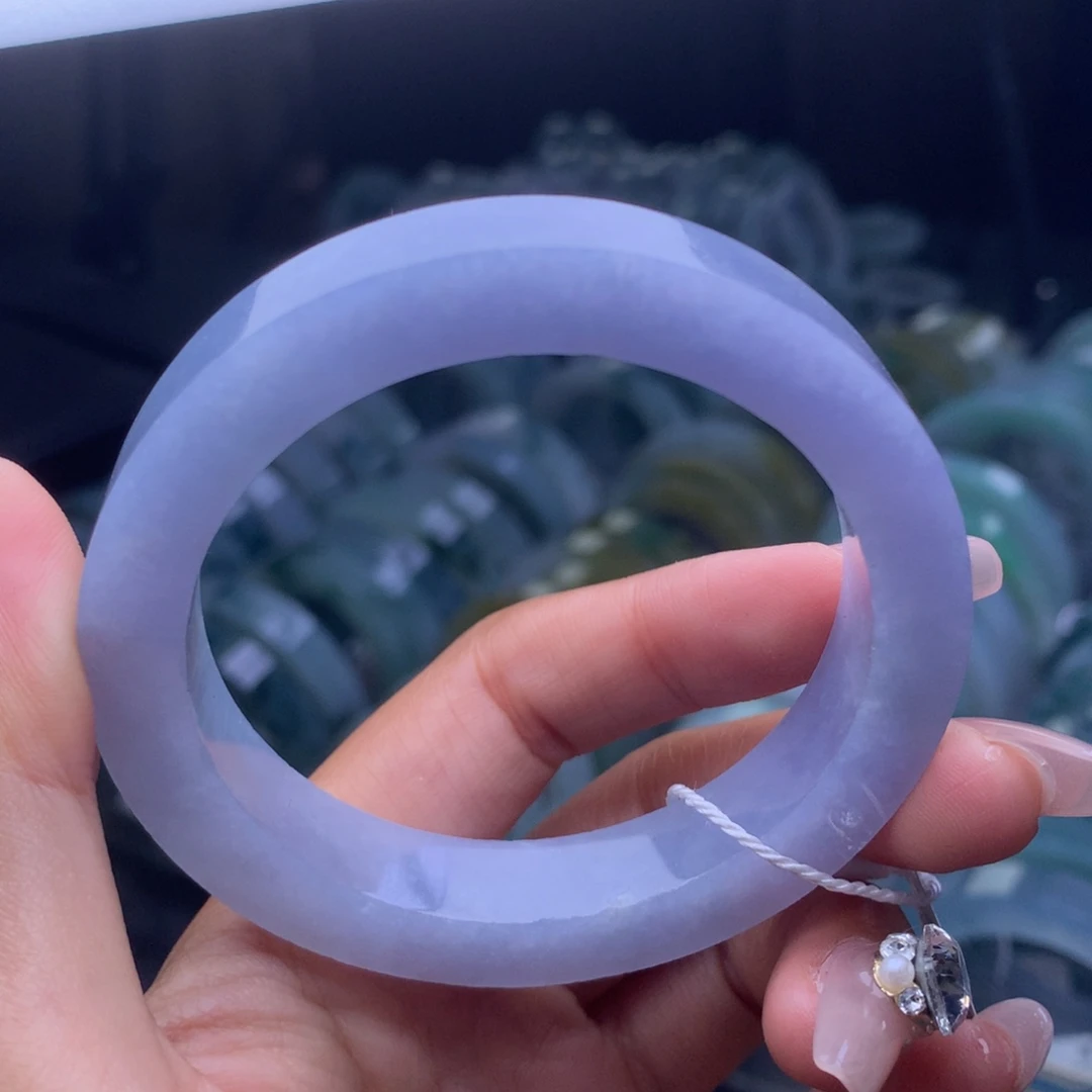 定制翡翠未镶嵌紫罗兰