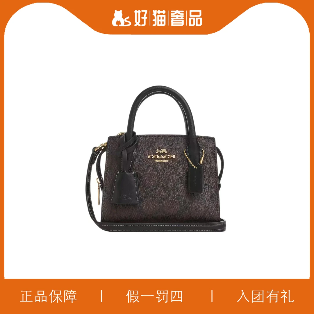 95新 COACH/蔻驰 蔻驰深棕色小戴妃包/X2683/15X11X8