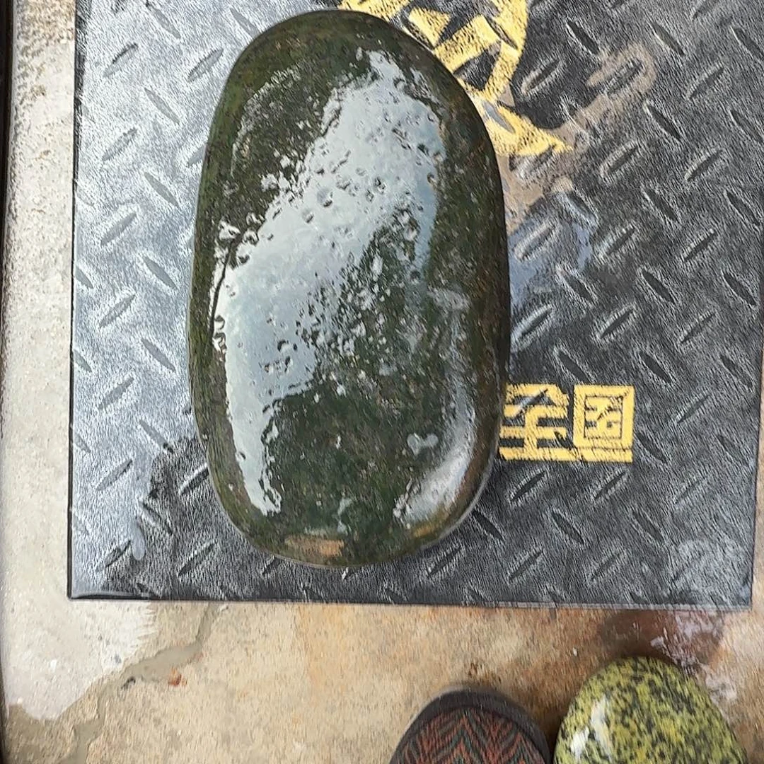 君***辉蛇纹石玉未镶嵌藏玉药王石茶壶微瑕不退不换