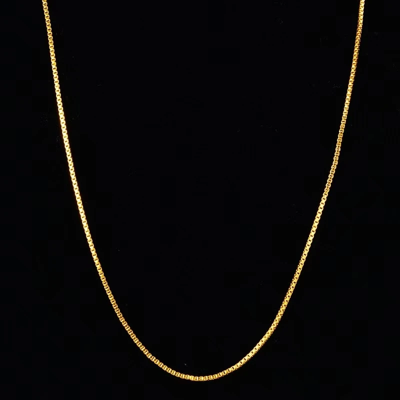 一辰1 时尚饰品首饰项链（A05）经典款盒子合金项链