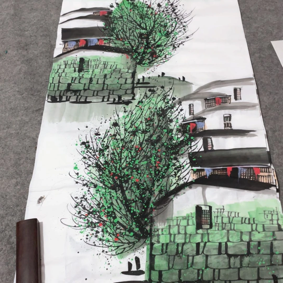 国画国画作品画心一张