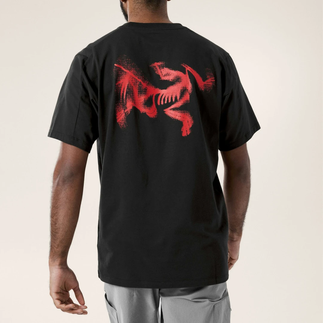 ARC'TERYX/始祖鸟Kragg SL Cotton Blurred Bird 男款棉质胶印T恤