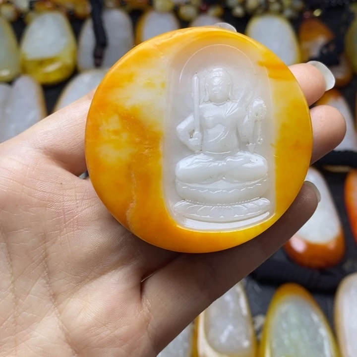 和田玉未镶嵌颈饰