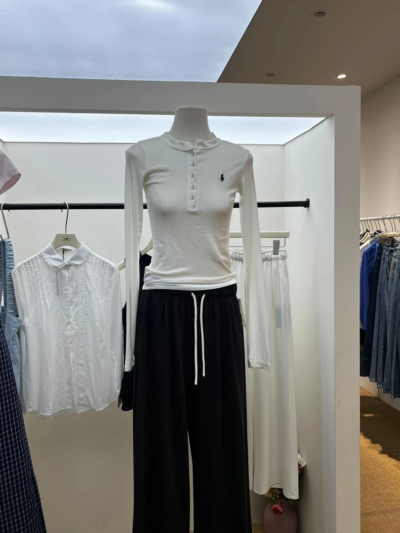 APM【火火在奔跑】莱塞儿加羊羊➕小马刺绣长袖防晒tee-8978