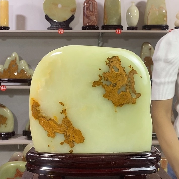 玉天然原石观赏石摆件