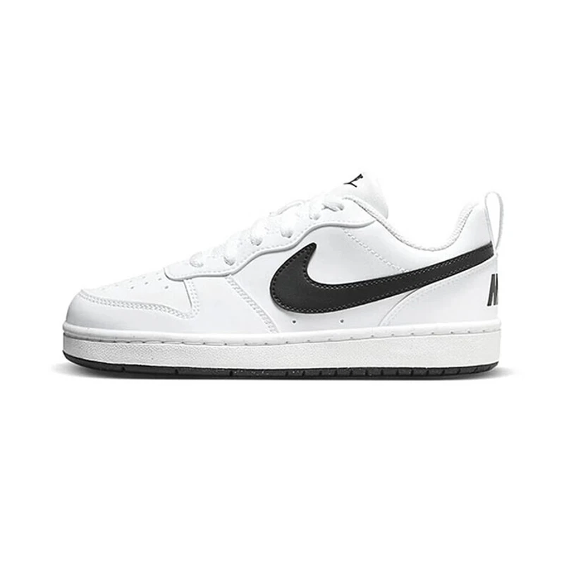 NIKE/耐克小白鞋 COURT BOROUGH(GS) 经典黑白休闲板鞋 DV5456104