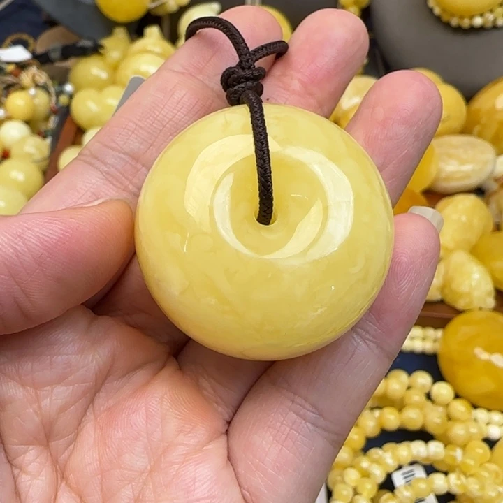 蜜蜡颈饰未镶嵌天然蜜蜡
