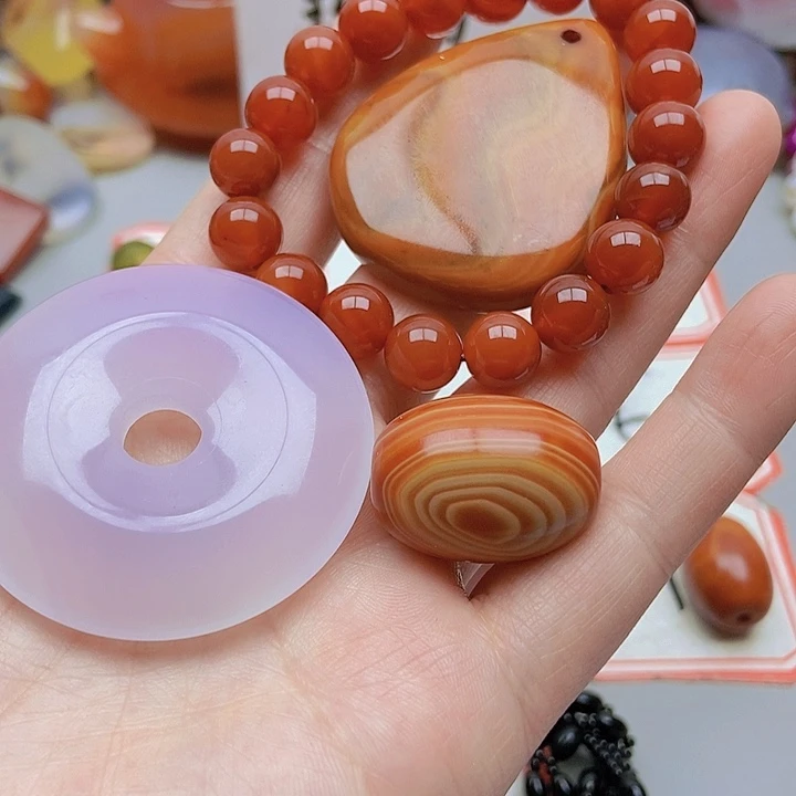 【闪购商品】玛瑙/玉髓珠宝半成品未镶嵌漫*