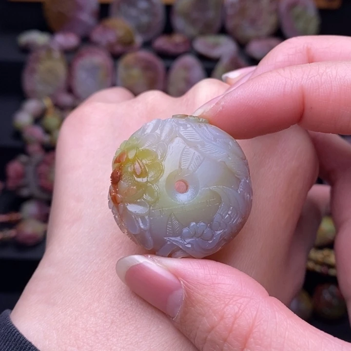 玛瑙/玉髓配饰未镶嵌17.2