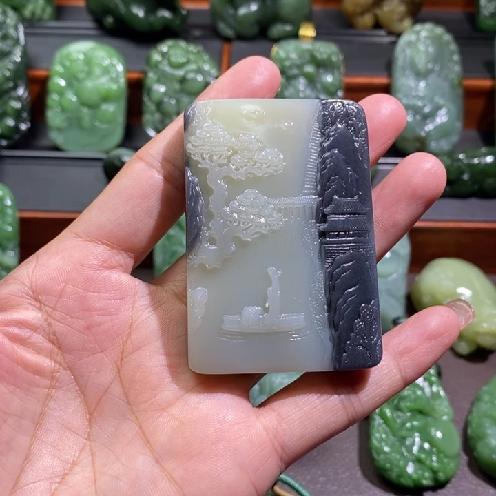 未镶嵌和田玉挂件我**神